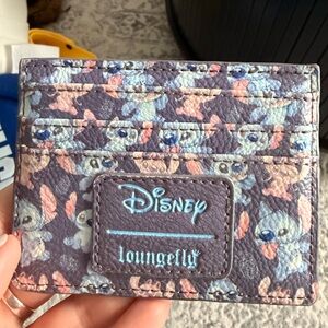 Loungefly Disney Blue and Purple Stitch Card Holder